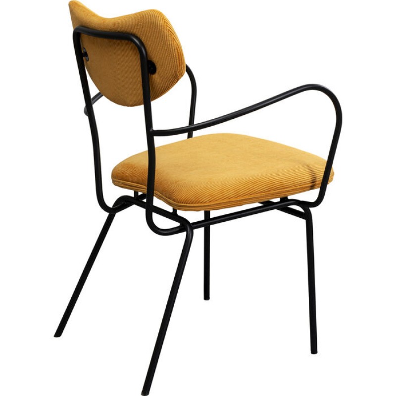 Chair with Armrest Viola Yellow